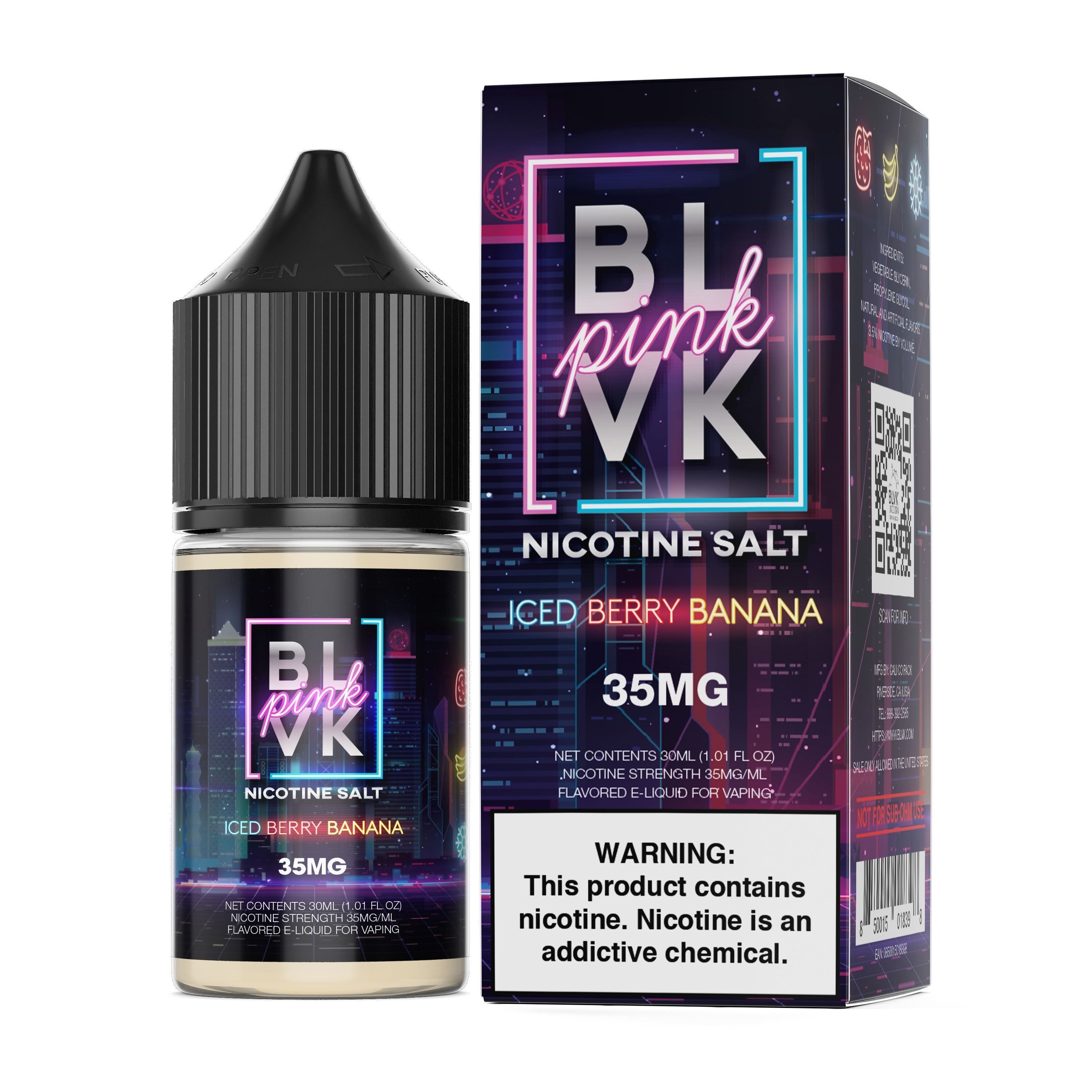 Strawberry Banana Nic Salt by Ice Blox 10ml