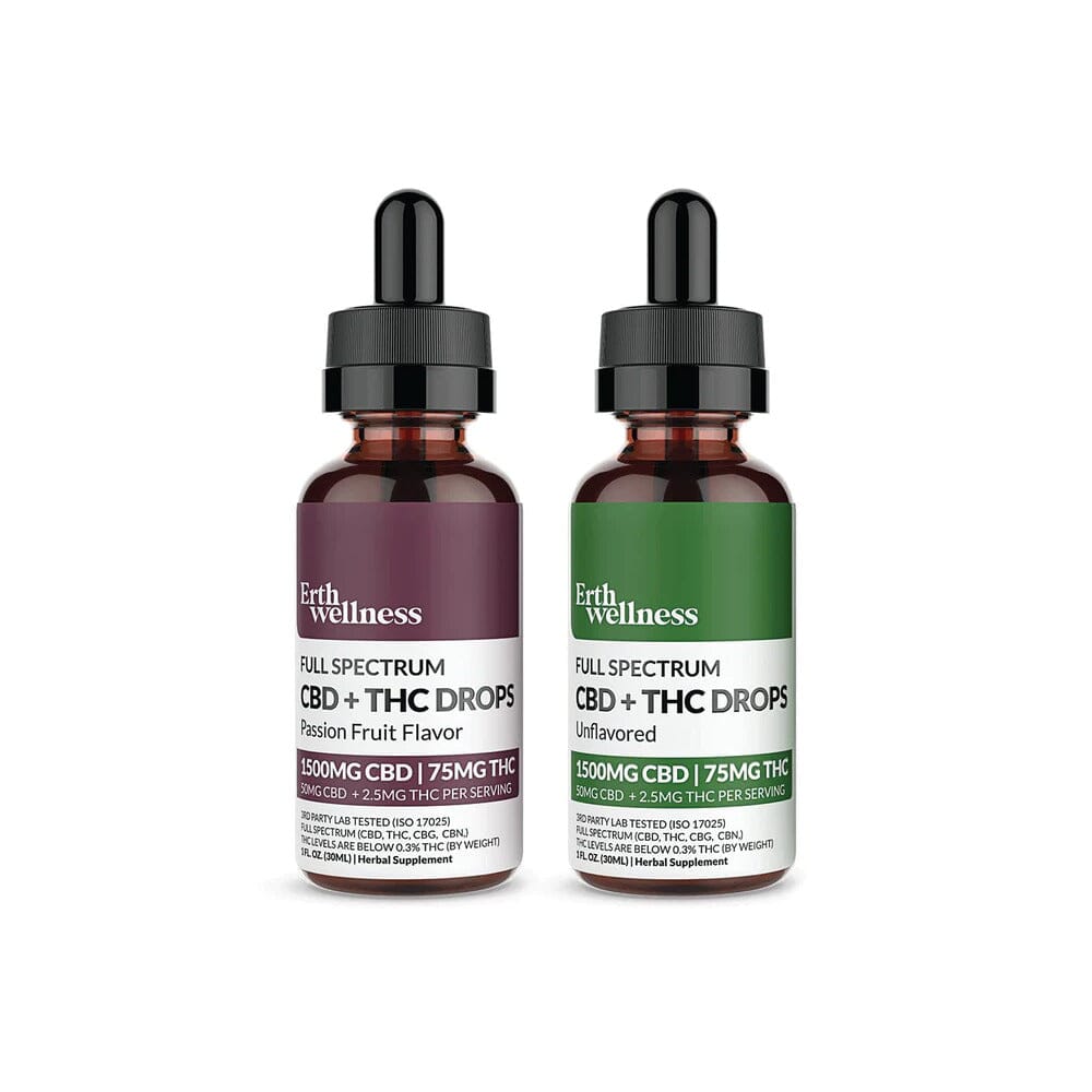 ERTH CBD Broad Spectrum Tincture CBD + THC Drops (30mL) | Flawless