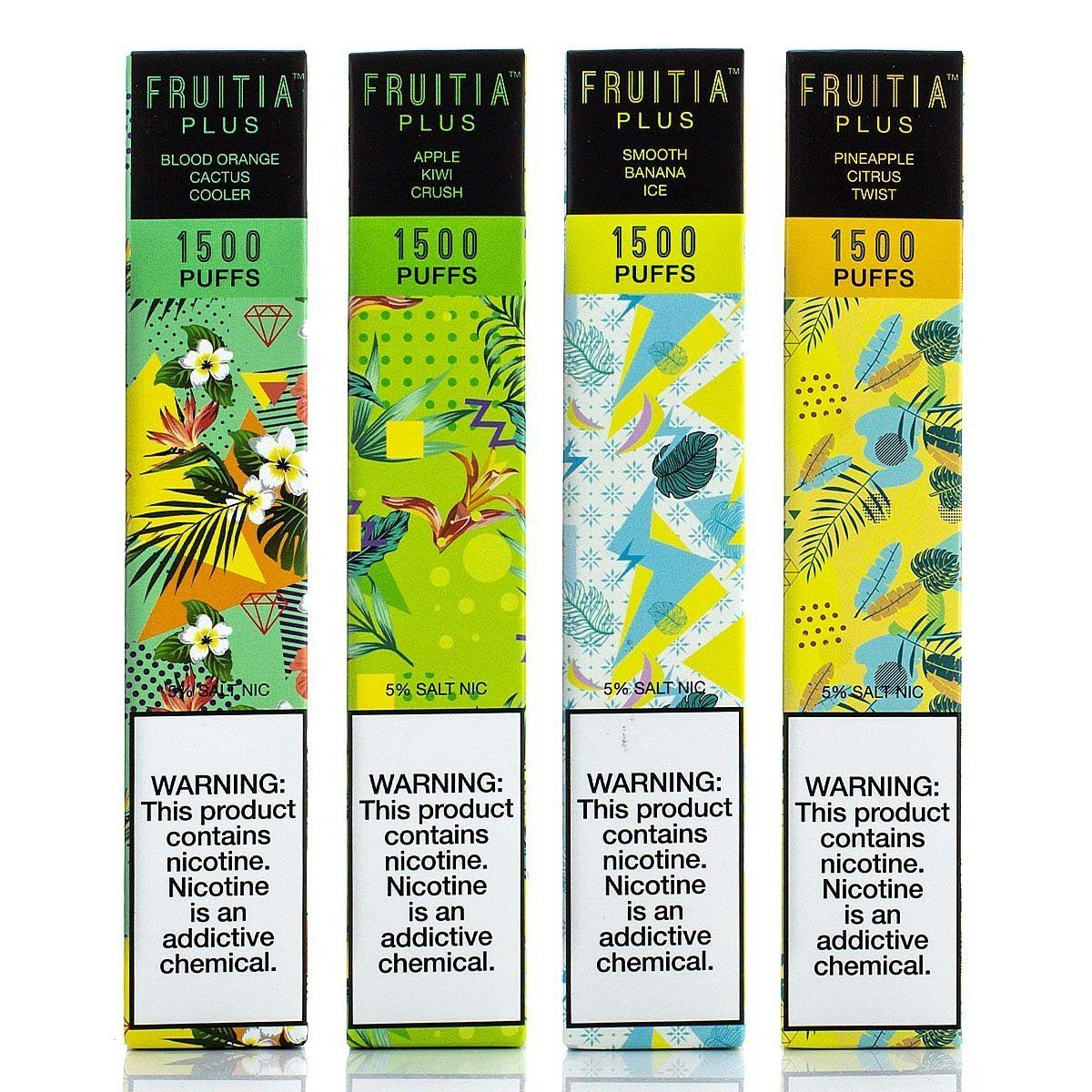 Fruitia Plus Disposable Device •1500 Puffs • 8-Flavors