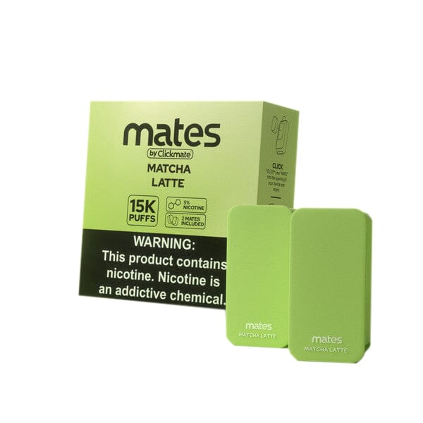 7Daze Clickmate Pre-Filled Pod 50mg matcha latte with packaging