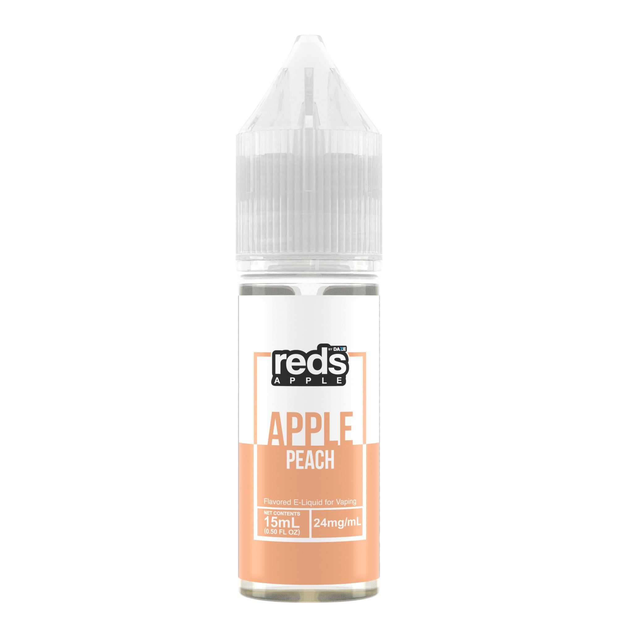 7Daze Reds Salt Series E-Liquid 15mL (Salt Nic) peach bottle