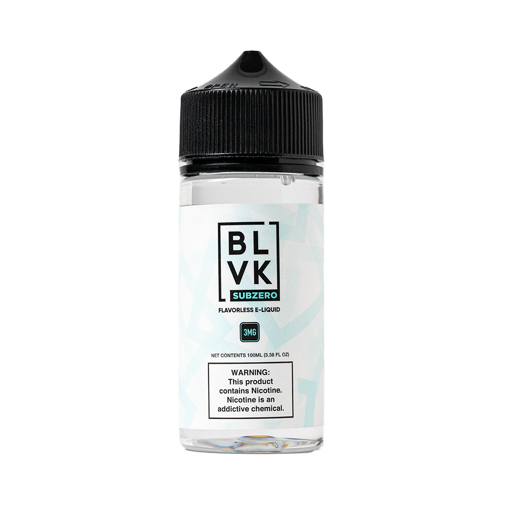 Flavorless BLVK SUBZERO Series 100mL 3mg Bottle