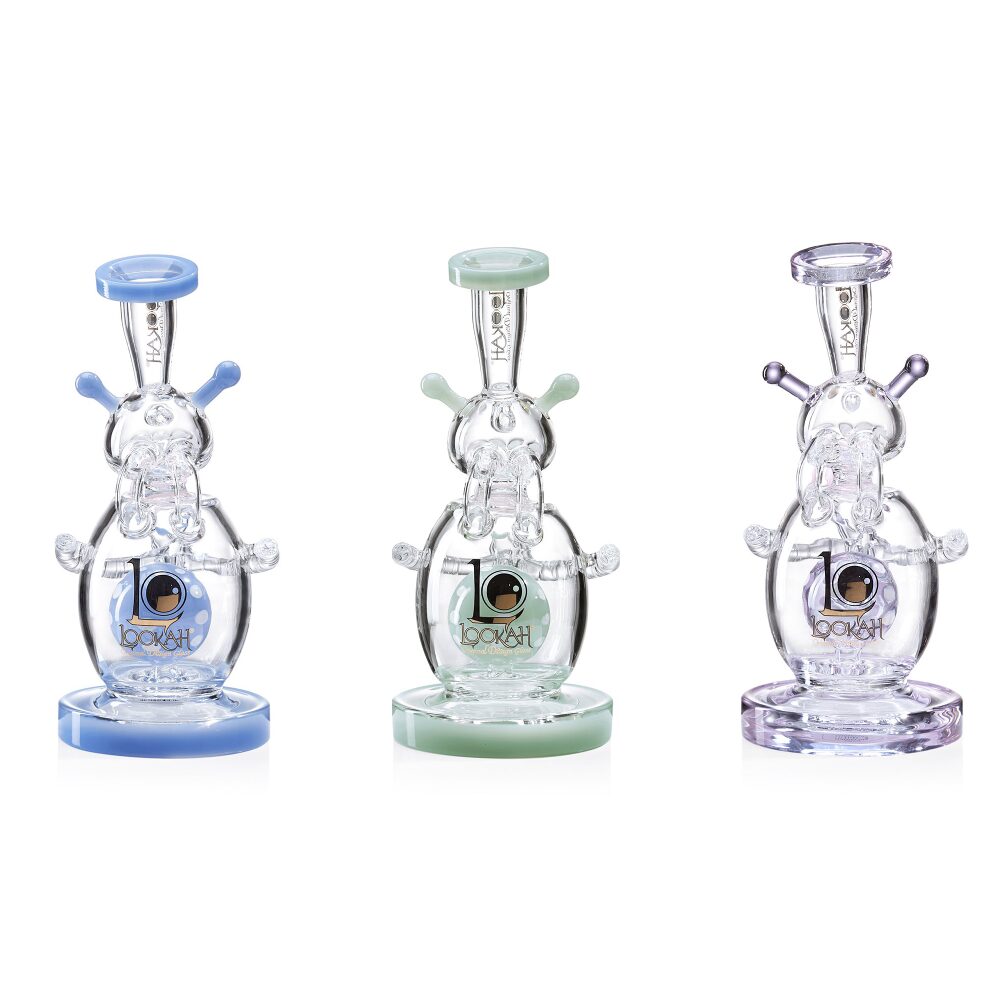 Lookah (Dab Rig) 9″ Recycler Percolator Cosmic Alien Water Pipe Group Image