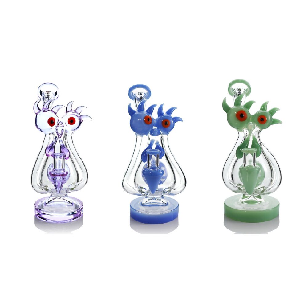 Lookah (Dab Rig) 9″ Cool Recycler Beast Water Pipe Group Photo