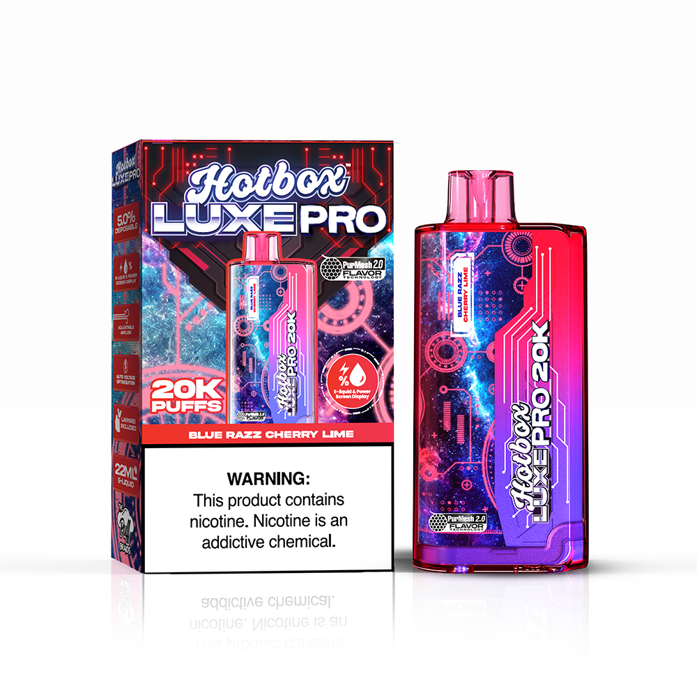 Puff Labs Hotbox Luxe Pro Disposable Blue Razz Cherry Lime