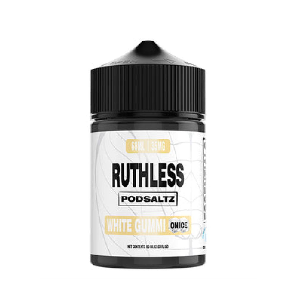 White Gummi On Ice Ruthless Essentials Salt 60mL Bottle