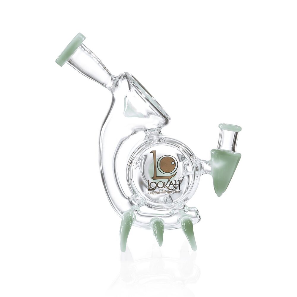 Lookah (Dab Rig) 9″ Mini Cool Recycler Alien Stalker Water Pipe Green