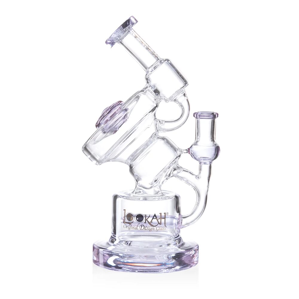 Lookah (Dab Rig) 10” Recycler Inline Percolator Nebula Water Pipe Purple