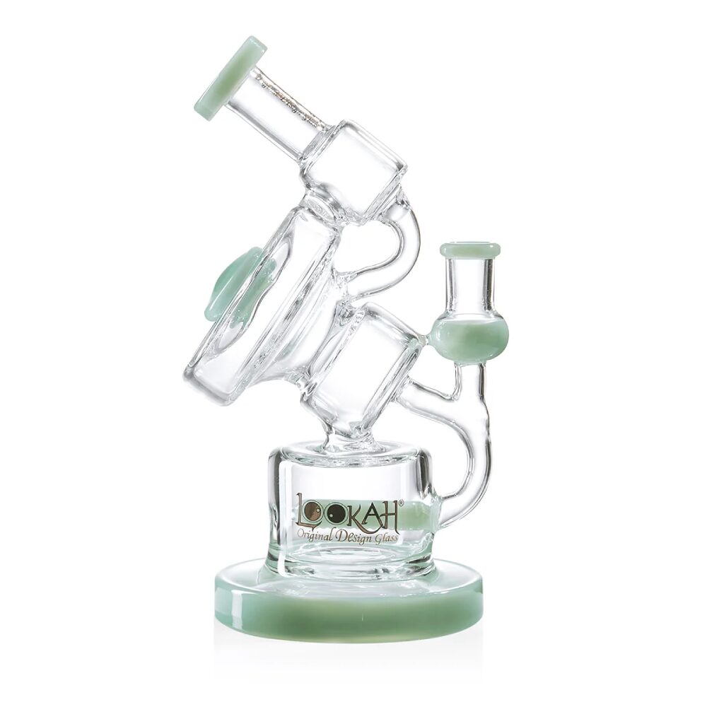 Lookah (Dab Rig) 10” Recycler Inline Percolator Nebula Water Pipe Green