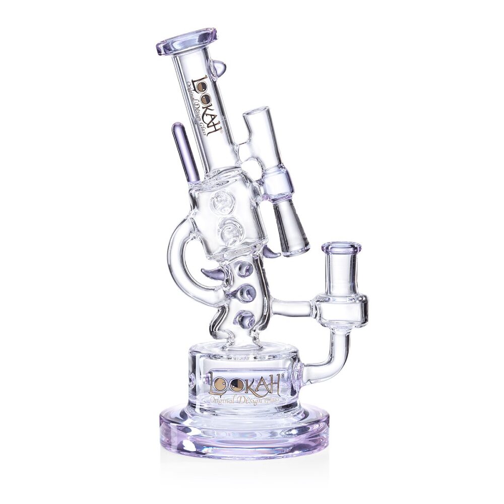 Lookah (Dab Rig) 10″ Cool Recycler Klein Handgun Water Pipe Purple