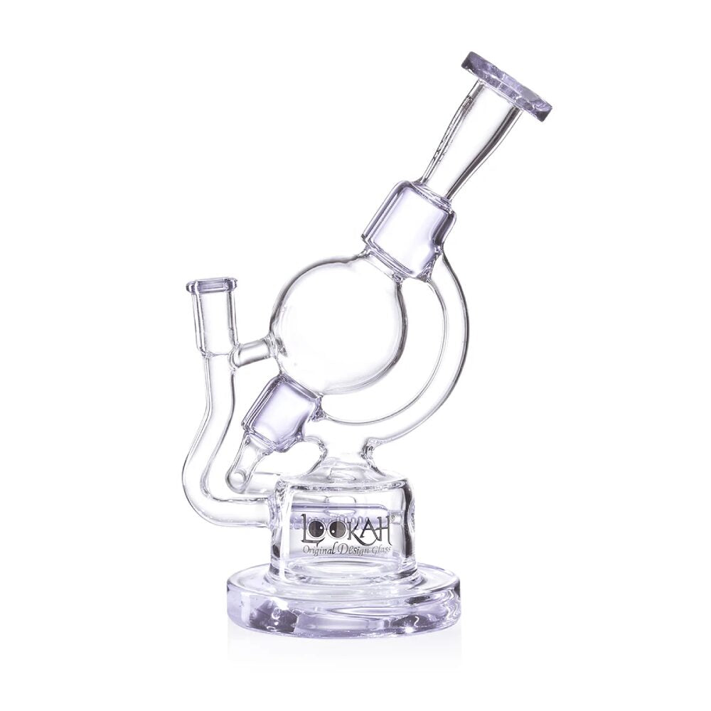 Lookah (Dab Rig) 10” Recycler Unique Globe Water Pipe Purple