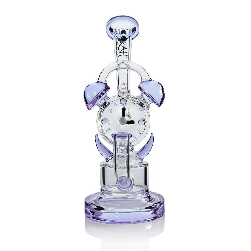 Lookah (Dab Rig) 10“ Recycler Timeless Clock Dab Rig Purple