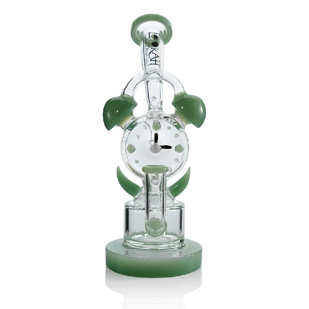 Lookah (Dab Rig) 10“ Recycler Timeless Clock Dab Rig Green