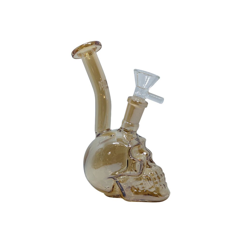 Death Row Records (Water Pipe) Metallic Skull Gold