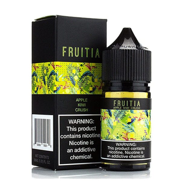 Apple Kiwi Crush by Fruitia Salts 30ml with packaging