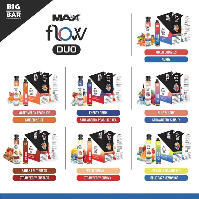 Big Bar MAX FLOW DUO Disposable | 4000 Puffs | 12mL group photo