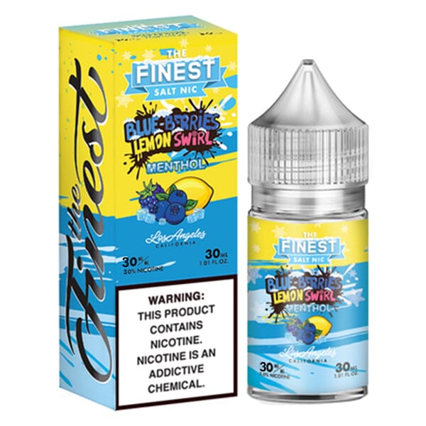 Blue Berries Lemon Swirl Menthol by Finest SaltNic 30ML with packaging