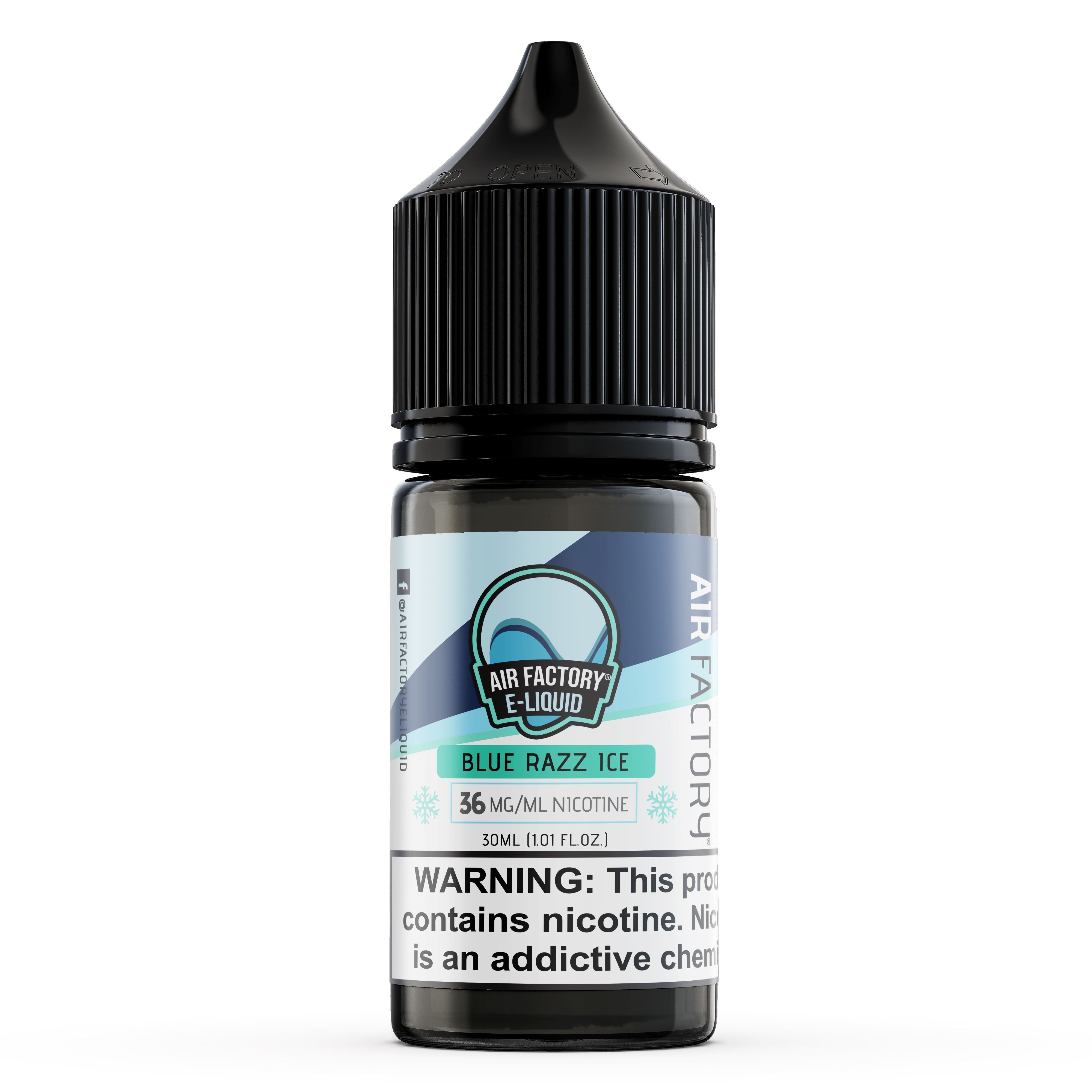 Blue Razz Ice by Air Factory Salt 30mL bottle