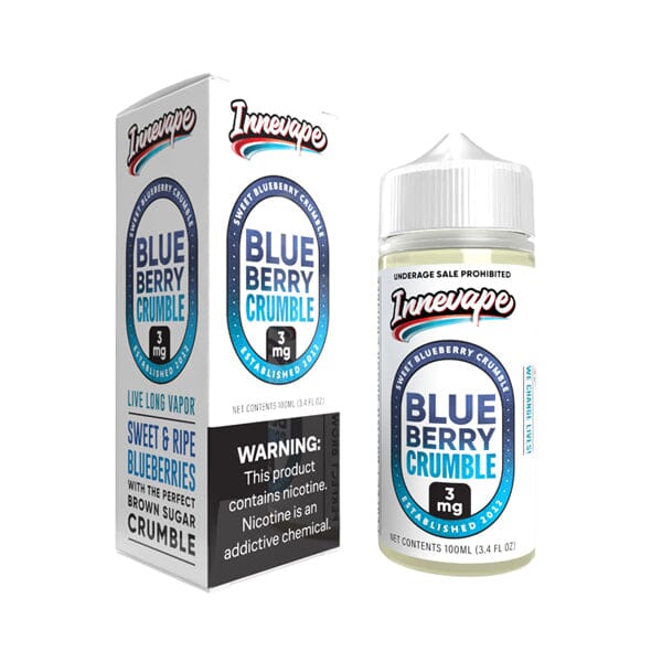 Blueberry Crumble Freebase E-Juice by Innevape 100mL with packaging