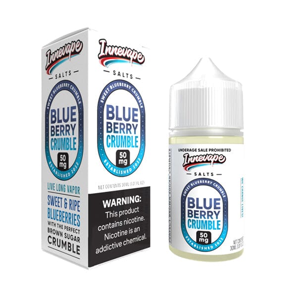 Blueberry Crumble Salt Nic E-Juice by Innevape 30mL with packaging