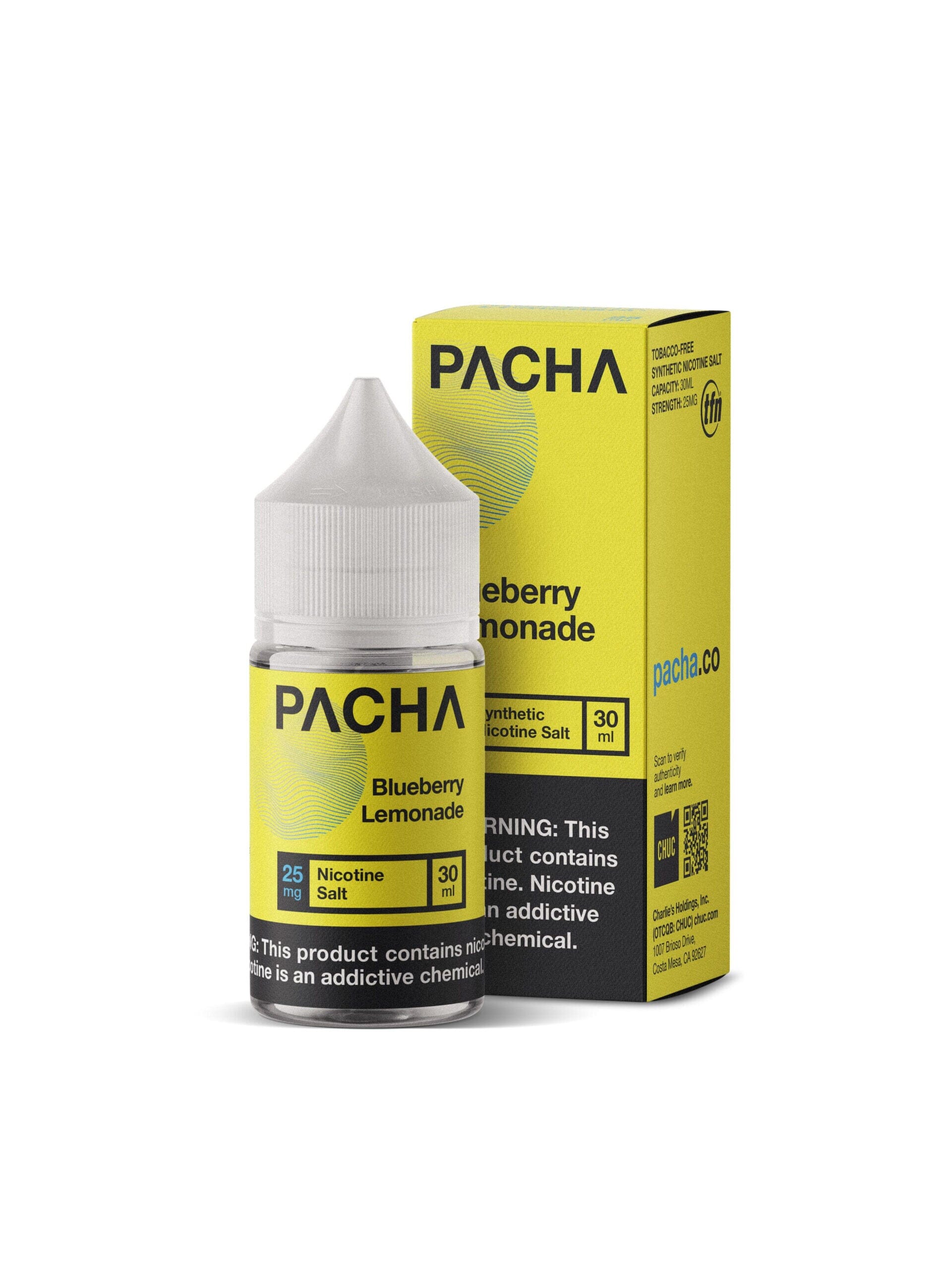 Blueberry Lemonade by Pachamama Salt TFN Series E-Liquid 30mL (Salt Nic) with Packaging