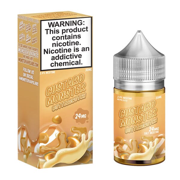 Butterscotch by Custard Monster Salts 30ml with packaging