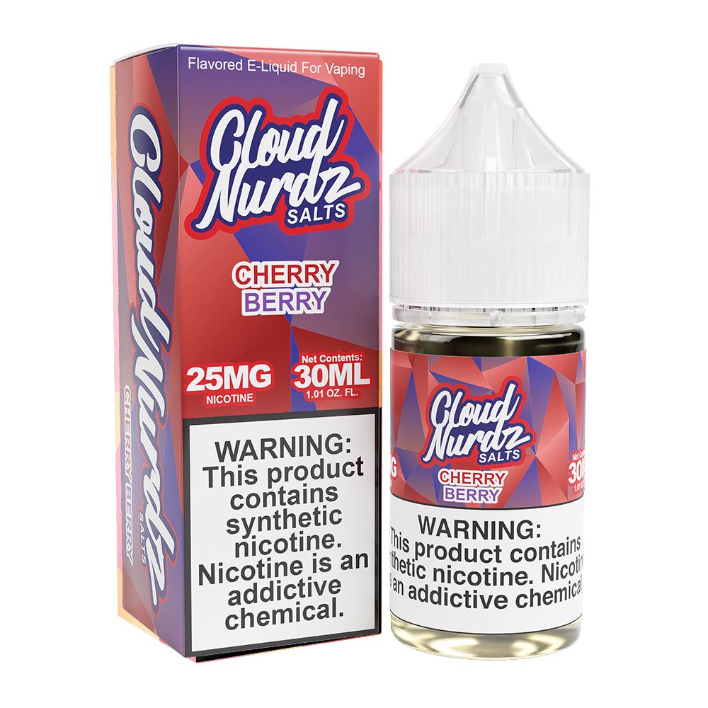 Cherry Berry | Cloud Nurdz Salts | 30mL | Bottle with Packaging