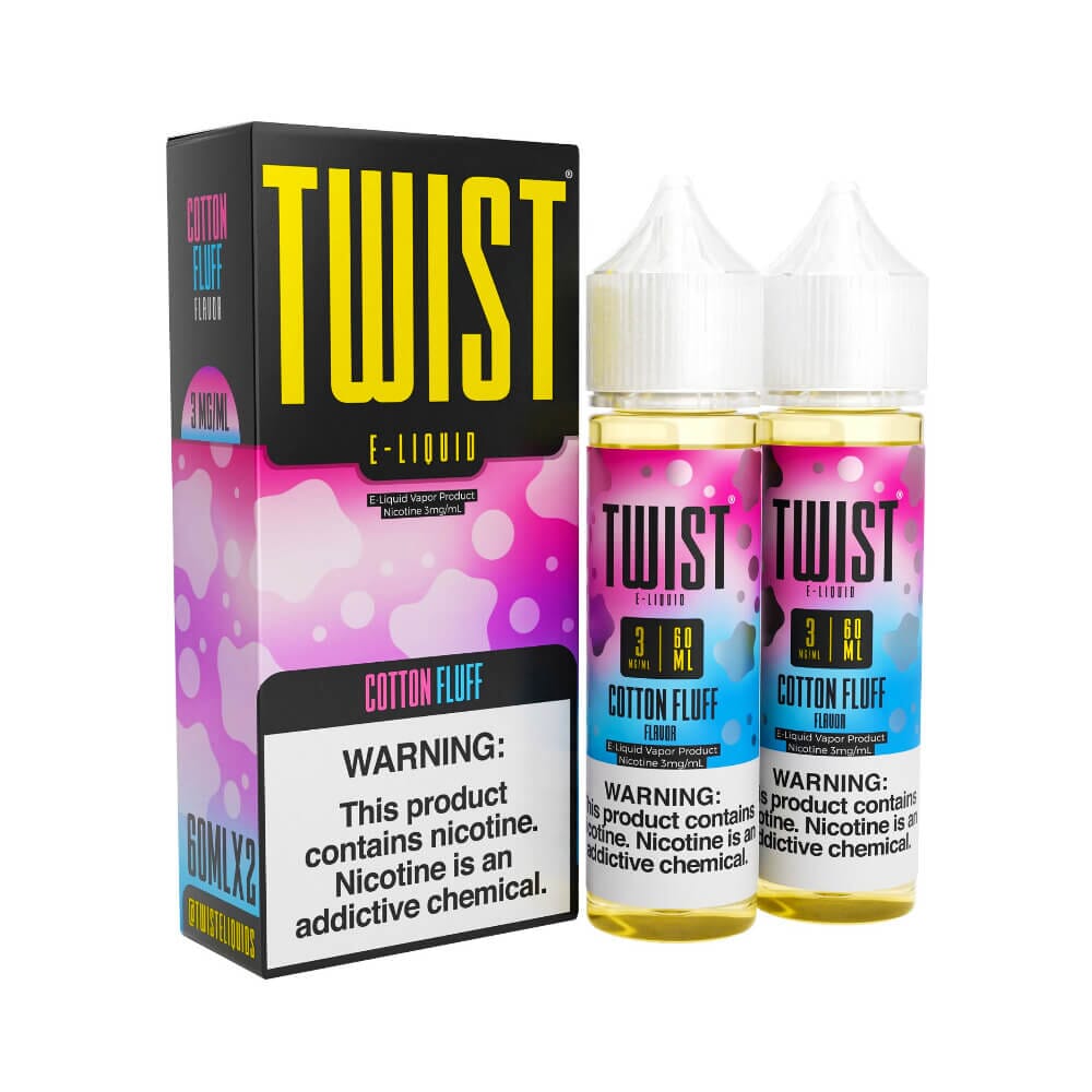 Twist 120mL ELiquid Series (Freebase) Cotton Fluff