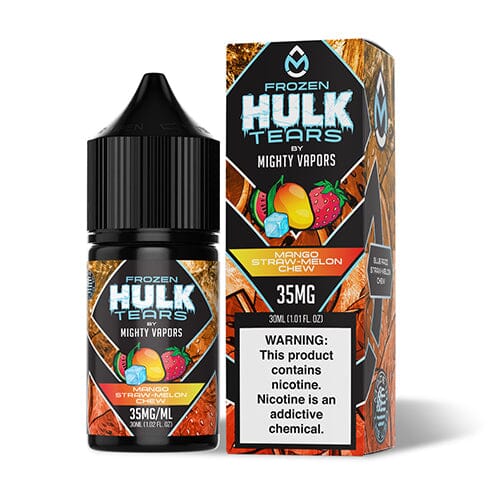 Frozen Mango Straw-Melon Chew | Mighty Vapors Hulk Tears Salts | 30mL with packaging