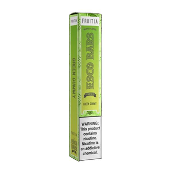 Fruitia Esco Bars Mesh Disposable | 2500 Puffs | 6mL Green Gummy packaging