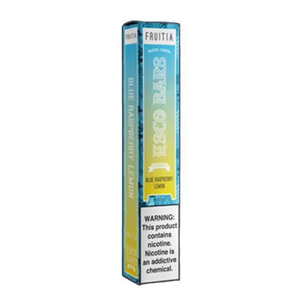 Fruitia Esco Bars Mesh Disposable | 2500 Puffs | 6mL Blue Raspberry Lemon packaging