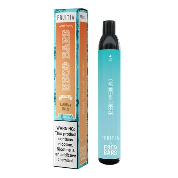 Fruitia Esco Bars Mesh Disposable | 2500 Puffs | 6mL Caribbean Breeze with Packaging