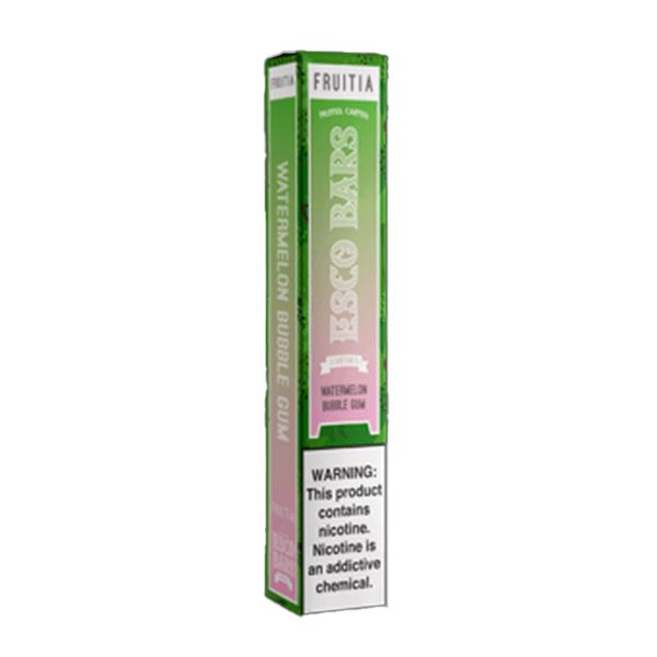 Fruitia Esco Bars Mesh Disposable | 2500 Puffs | 6mL Watermelon Bubble Gumpackaging