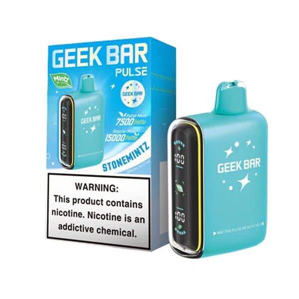 Geek Bar Pulse Disposable stone mintz with packaging