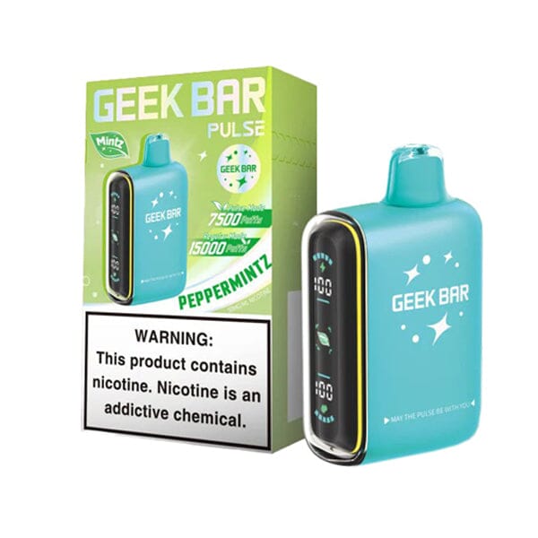 Geek Bar Pulse Disposable pepper mintz with packaging