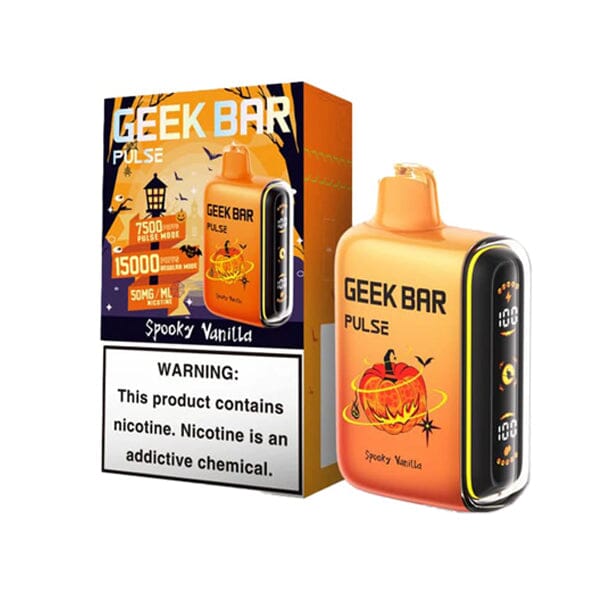 Geek Bar Pulse Disposable spooky vanilla with packaging