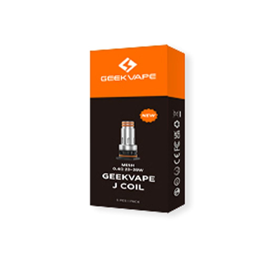 Geekvape J Replacement Coils 5pc Pack packaging