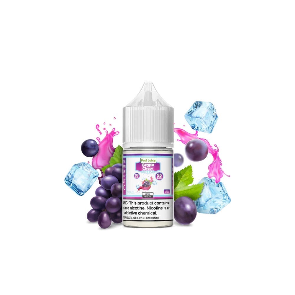 Grape Chew Freeze Salt by POD JUICE E-Liquid 30ml bottle