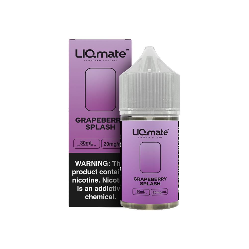 Grapeberry Splash Liqmate Series Salt Nic E-Juice by 7Daze 30mL 20mg with packaging