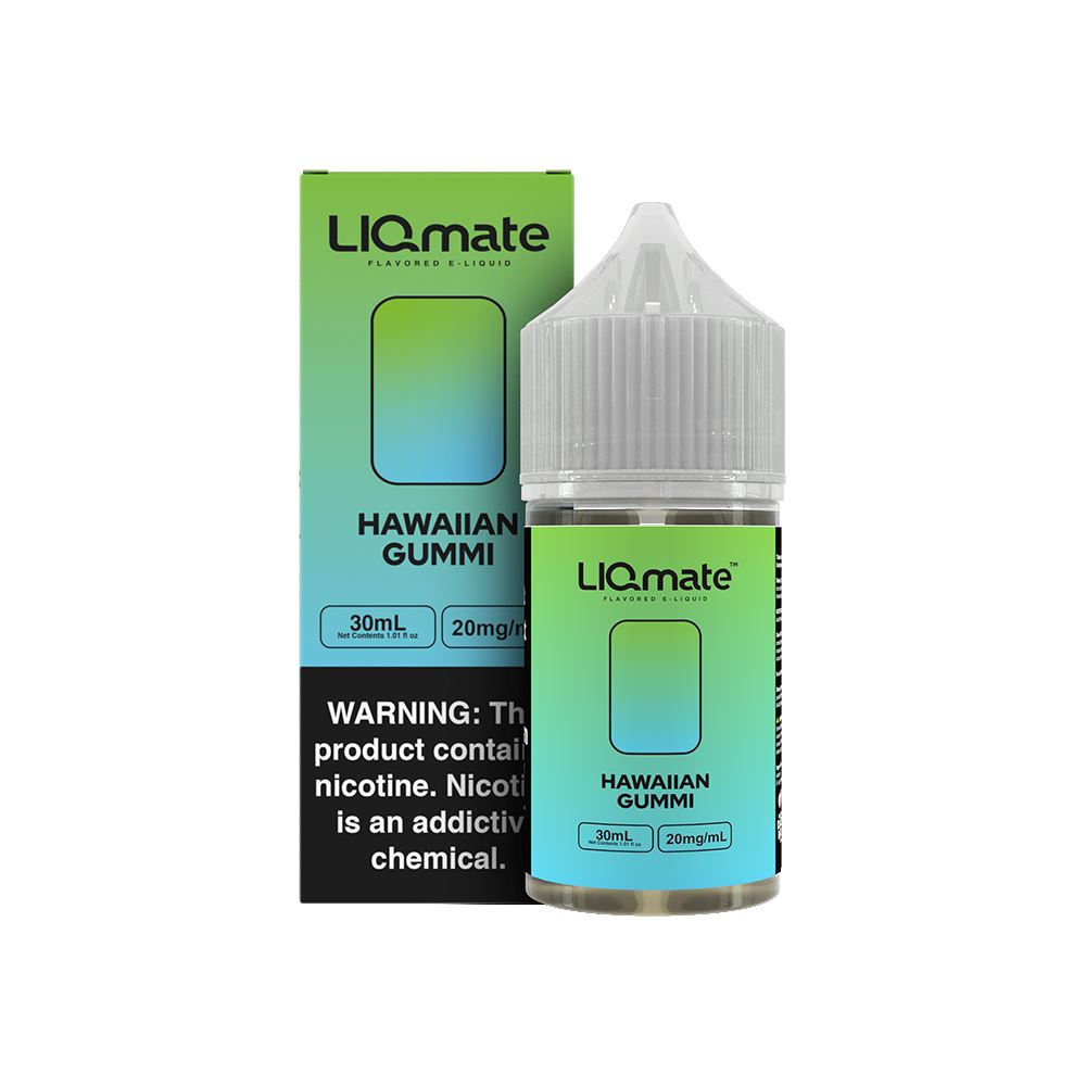 Hawaiian Gummi Liqmate Series Salt Nic E-Juice by 7Daze 30mL 20mg with packaging