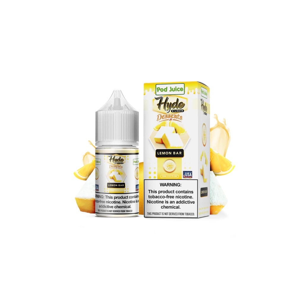  Lemon Bar by Pod Juice - Hyde TFN Salt 30mL with background