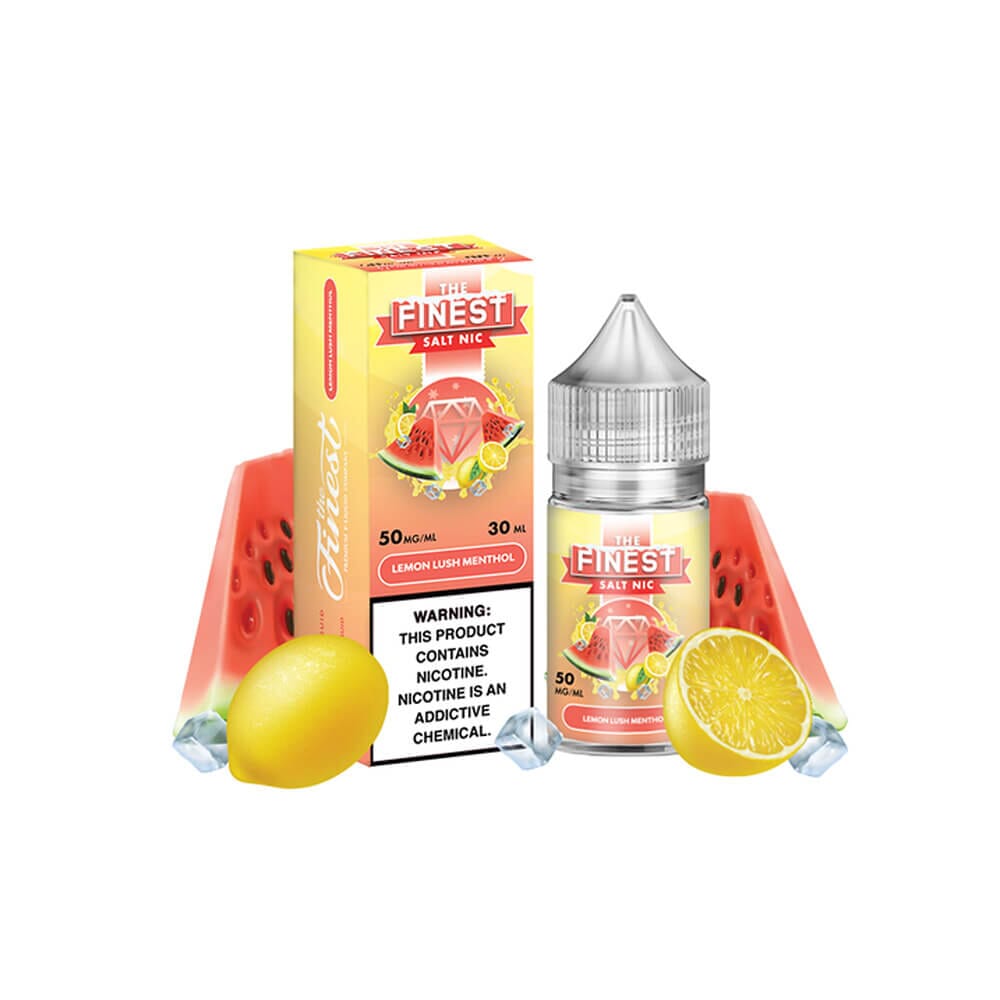 Lemon Lush Menthol by Finest SaltNic 30ML with packaging