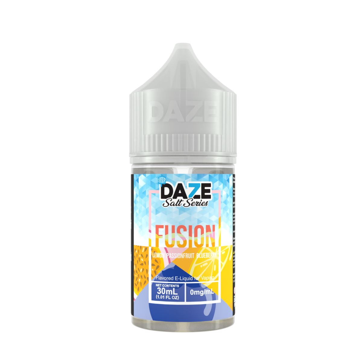 Lemon Passionfruit Blueberry Iced by 7Daze Fusion Salt 30mL Bottle