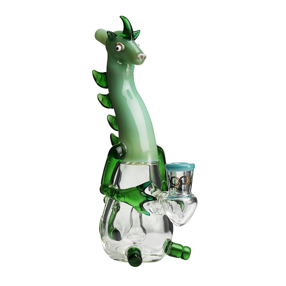 Lookah 10″ Mini Cute Dragon Water Pipe (WPC1215) Green