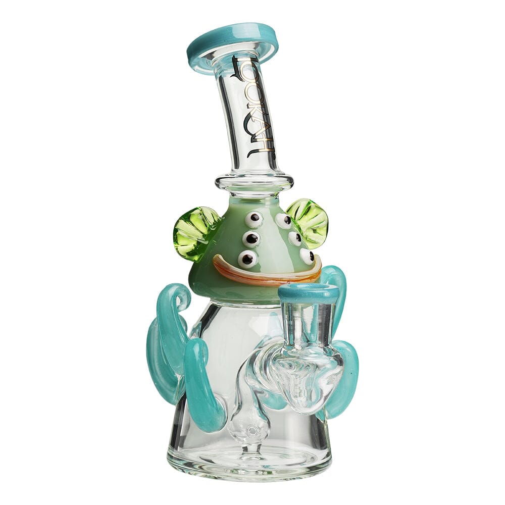 Lookah 10” Mini Cute Six Eyes Clown Octopus Dab Rig (WPC1213) Wathet Blue