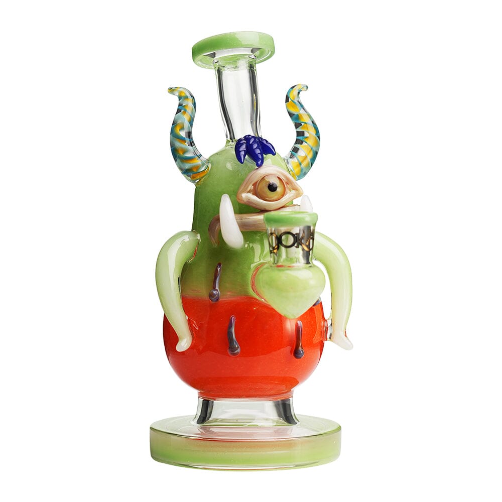 Lookah 8″ Mini One-eyed Big-bellied Monster Bong (WPC1205) - Green