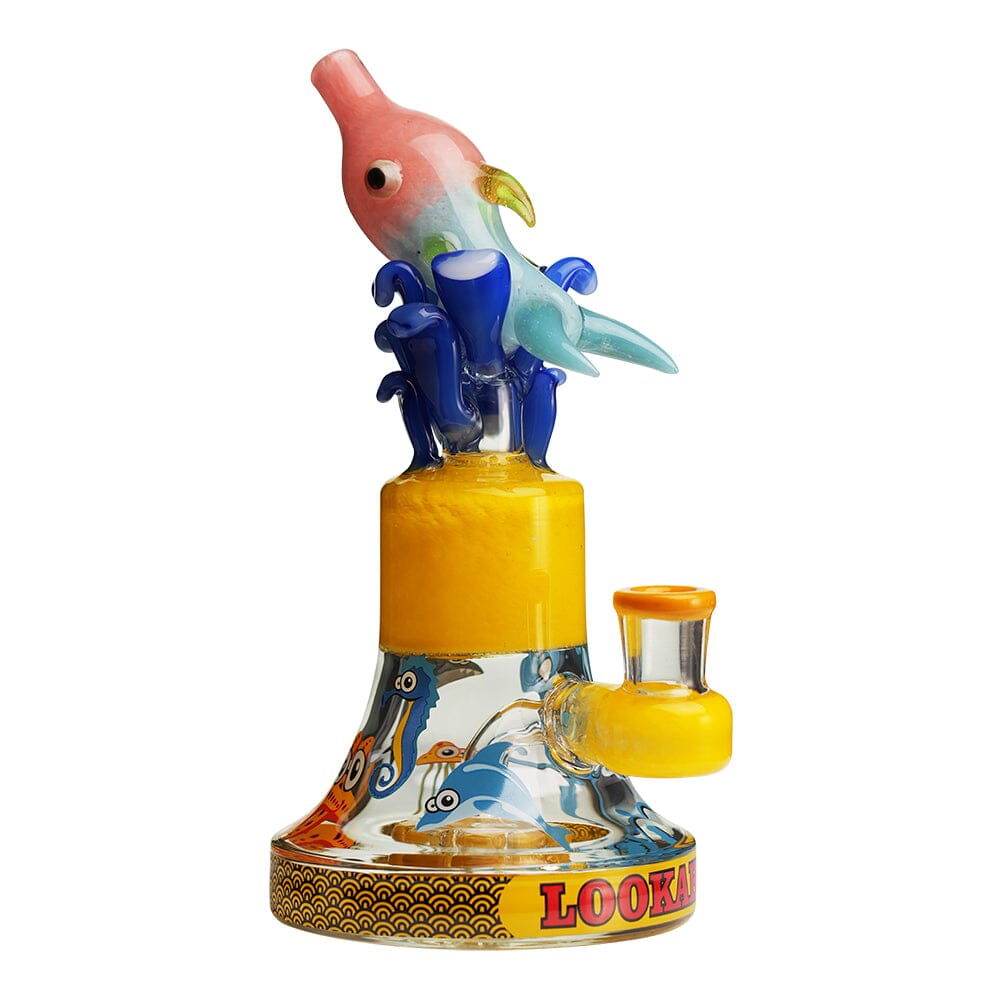 Lookah 9″ Cool Oceans World Artistic Dab Rig (WPC1206) Yellow