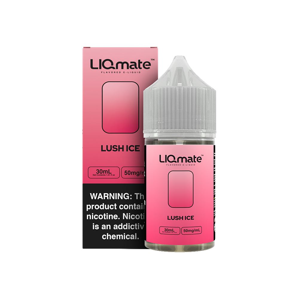 Lush Ice Liqmate Series Salt Nic E-Juice by 7Daze 30mL 50mg with packaging