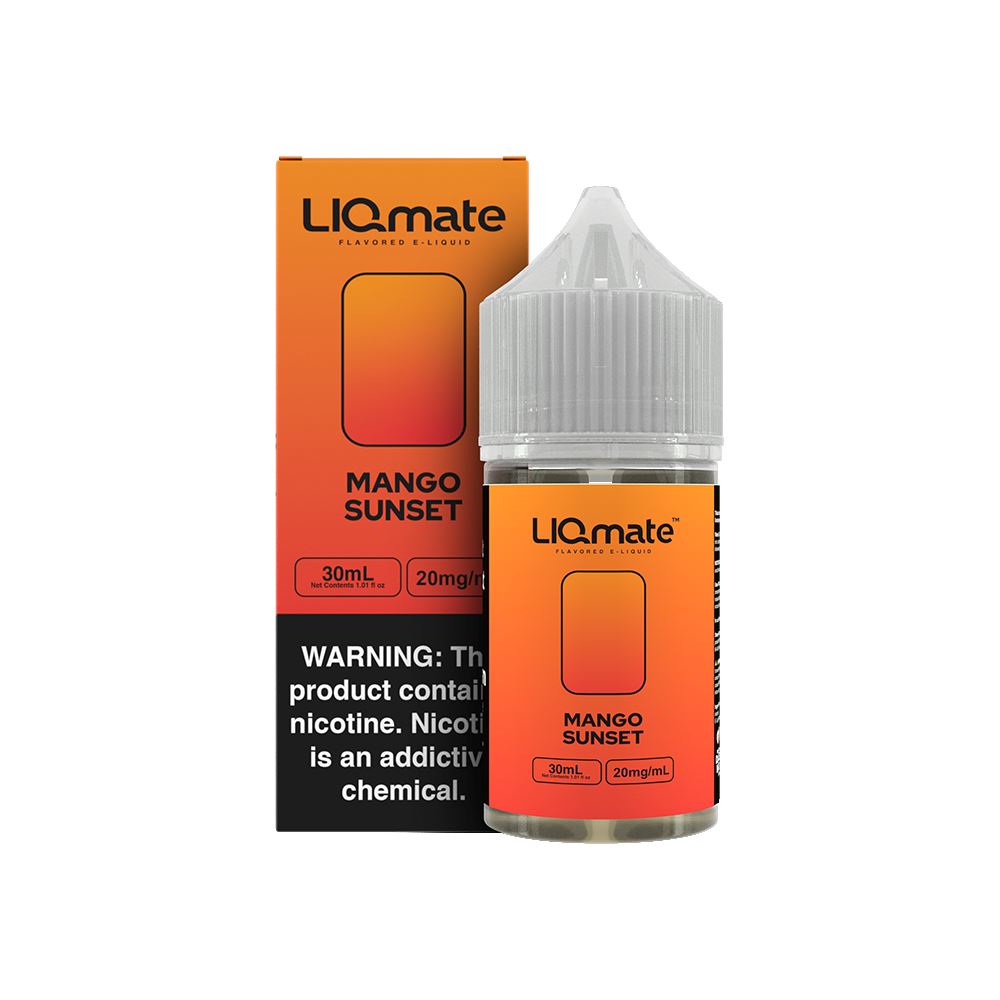 Mango Sunset Liqmate Series Salt Nic E-Juice by 7Daze 30mL 20mg with packaging