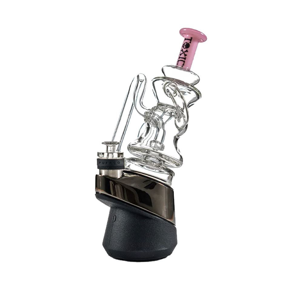 MKGlass TXAT15 Toxic Puffco Glass Attachment (Attachment Only) - Slime Pink